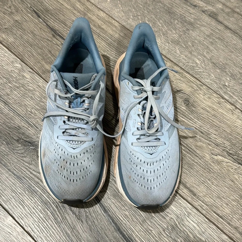 • Hoka • Women’s Arahi 5 Road Running Shoes Blue Fog/Provincial Blue 9.5 B - Picture 2 of 6